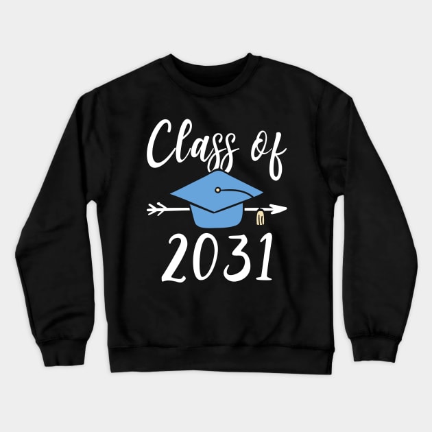 Class Of 2031 Senior Graduation Crewneck Sweatshirt by kateeleone97023